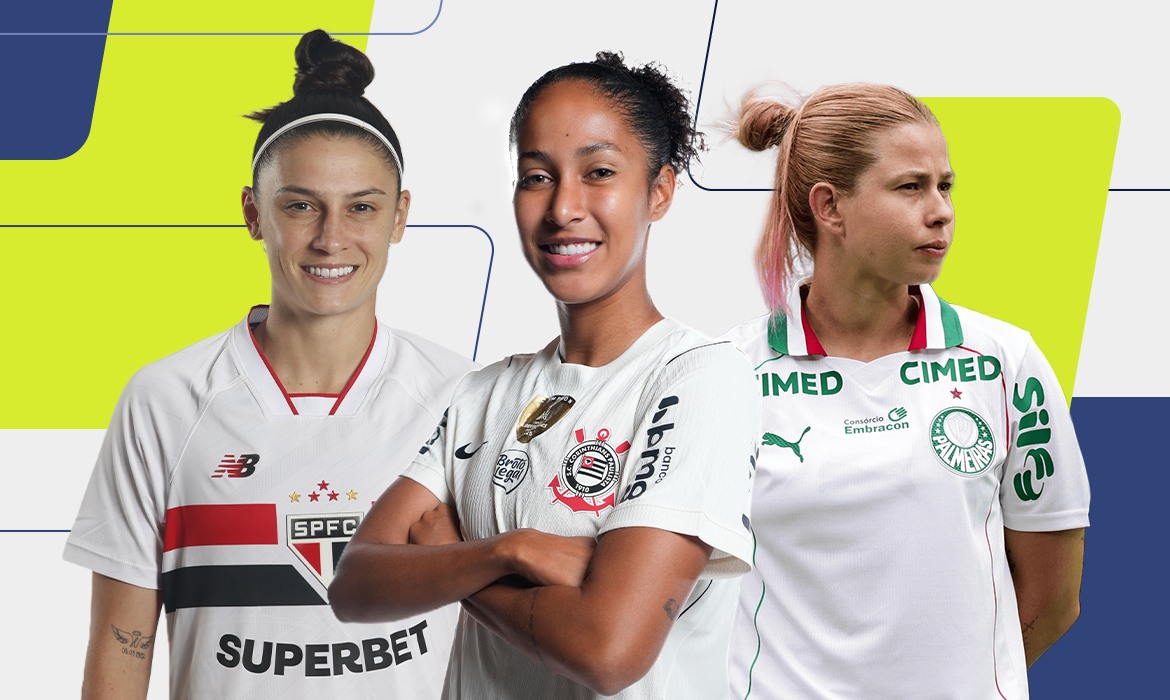 Bruna Calderan, Gi Fernandes e Fe Palermo disputam prêmio de melhor lateral-direita